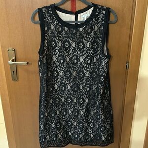 Joie black lace dress